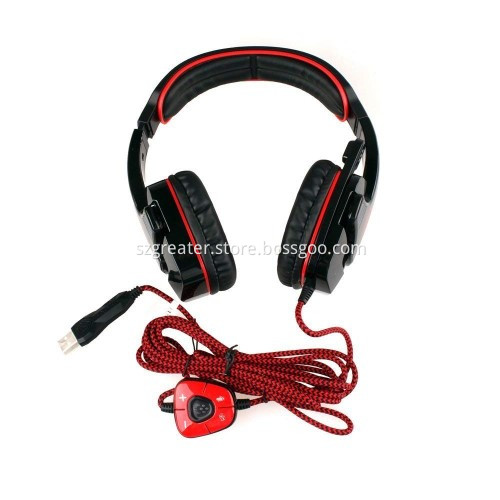 USB Gaming headset with Mic Revolution Volume Control